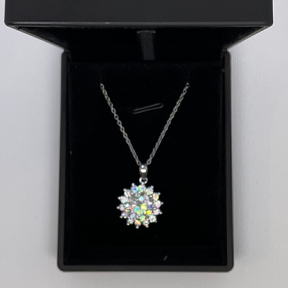 Huge Moissanite Diamond Pendant Necklace 5 Carat S925 Chain - Picture 10 of 12